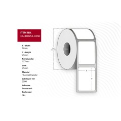 "Premium Capture Label 76 x 25mm - Durable, Versatile, & Perfect for Your Needs! | CA-880255-025D"